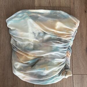 Zara Tulle Strapless Top Small
